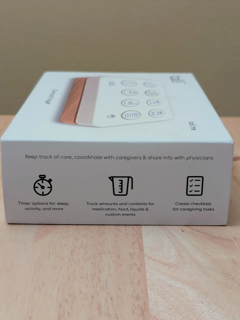 Talli One-Touch Caregiver & Health Tracker Baby / Elderly Logger w/ App - New